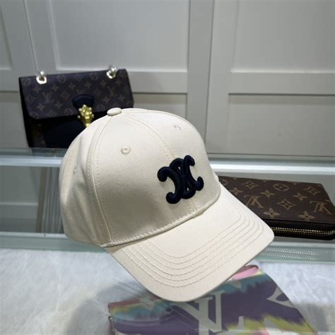 celine baseball cap white|white celine triomphe baseball cap.